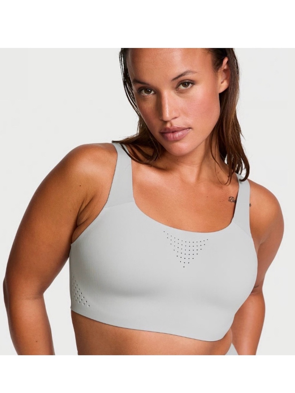 Victoria’s Secret Light Gray featherweight Max Support Sports Bra